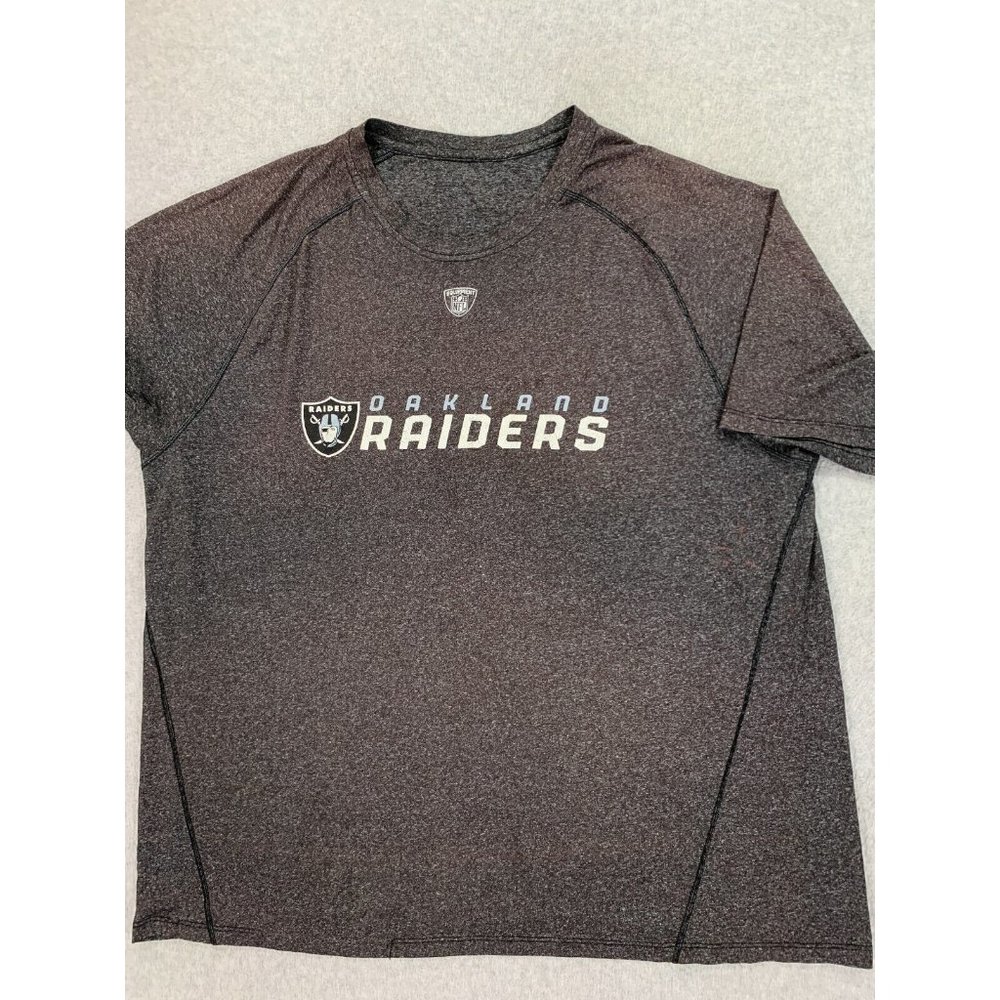 Oakland Raiders NFL Equipment Football Practice Shirt (Men's XXL) Gray‎